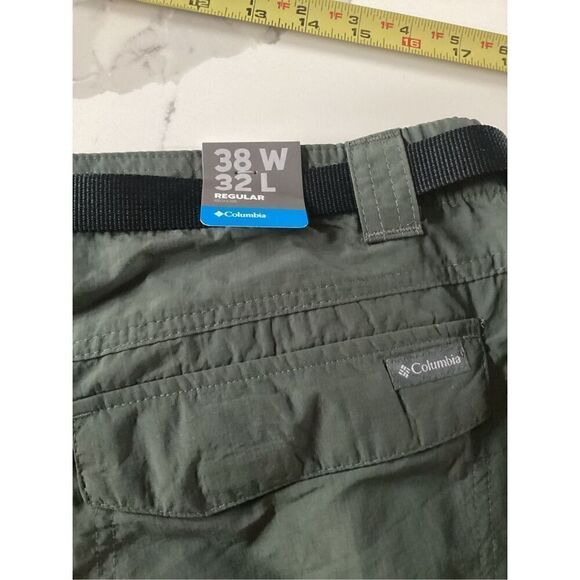 NEW Columbia Men’s Silver Ridge Convertible Hiking Pants Belted Sz 38x32 Omni Sh - Picture 8 of 10